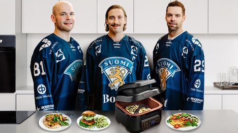 Airfryerillä osaa jääkiekkoilijakin tehdä maukasta syötävää –  vaikka pelipaita päällä!
