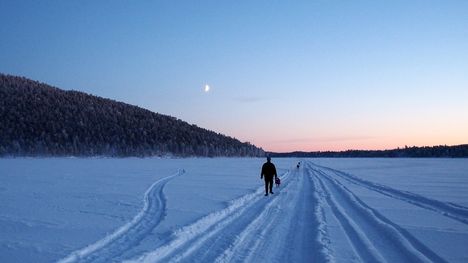 Kaamosta Inarissa vuonna 2017.