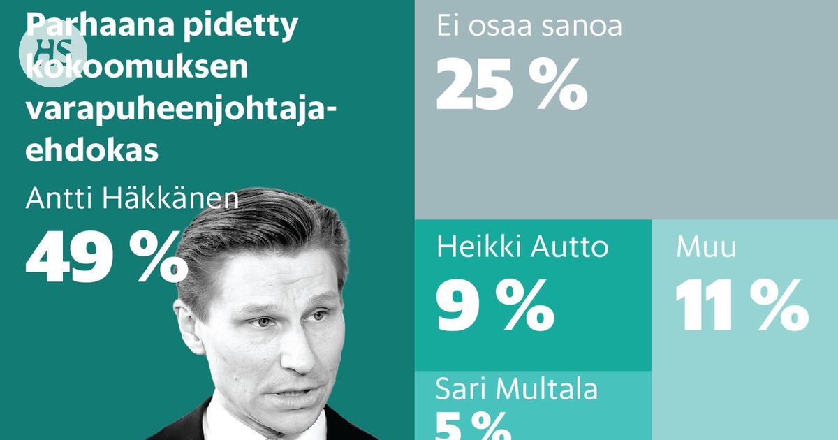 Kokoomus | Puolet torjuu liberaalimman kokoomuksen ja haluaa Häkkäsen puoluejohtoon