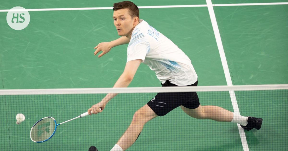 Kalle Koljonen reached the top four in the top badminton tournament