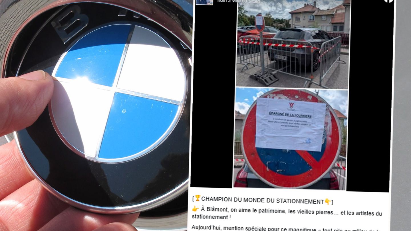 BMW-kuski pysäköi niin hävyttömästi, että auto aidattiin
