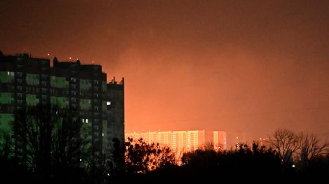 Venäjä iski Kiovaan perjantain vastaisena yönä.