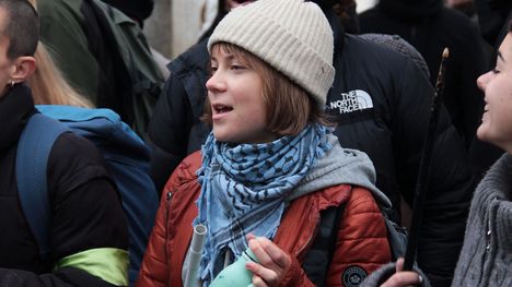 Paikallisen poliisin mukaan ruotsalaisaktivisti Greta Thunberg osallistui luvattomaan mielenosoitukseen.