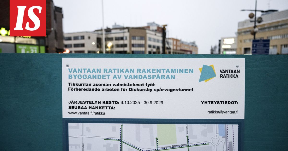 Vantaan ratikassa uusi käänne: Lentoaseman pääte­p