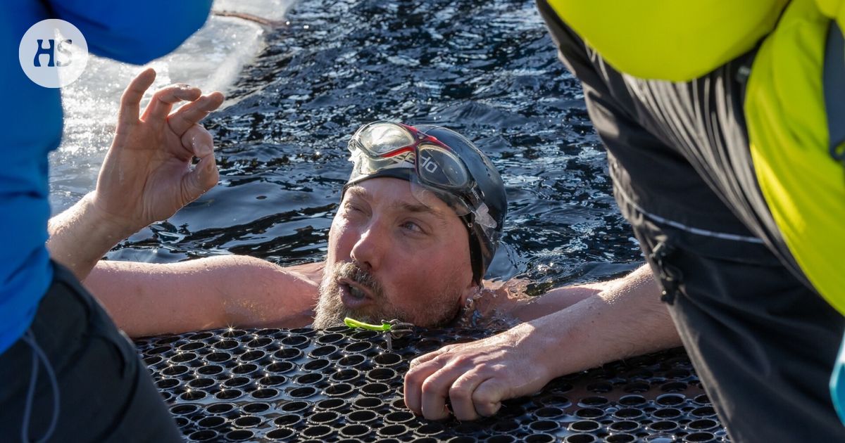 Swimming: Olavi Paananen dived under the ice 107 meters