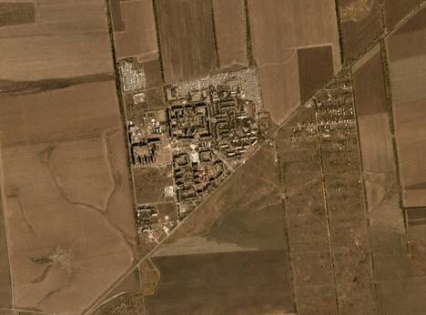 A satellite image of the town of Vuhledar was taken on September 25.