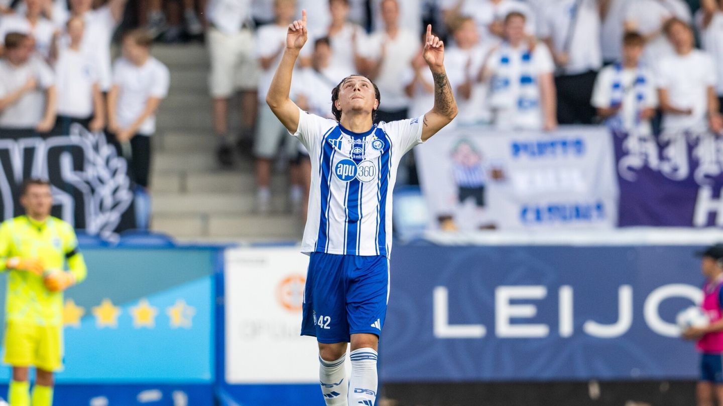 HJK:n hyökkääjä pihalle