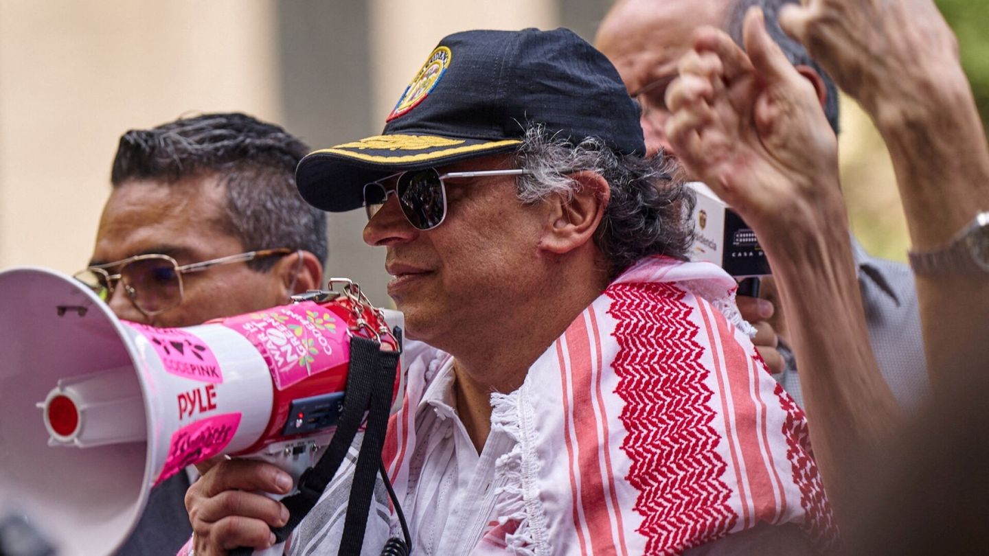 Yhdysvallat | Kolumbian presidentti osallistui Palestiina-mielen­osoitukseen New Yorkissa, USA peruu viisumin