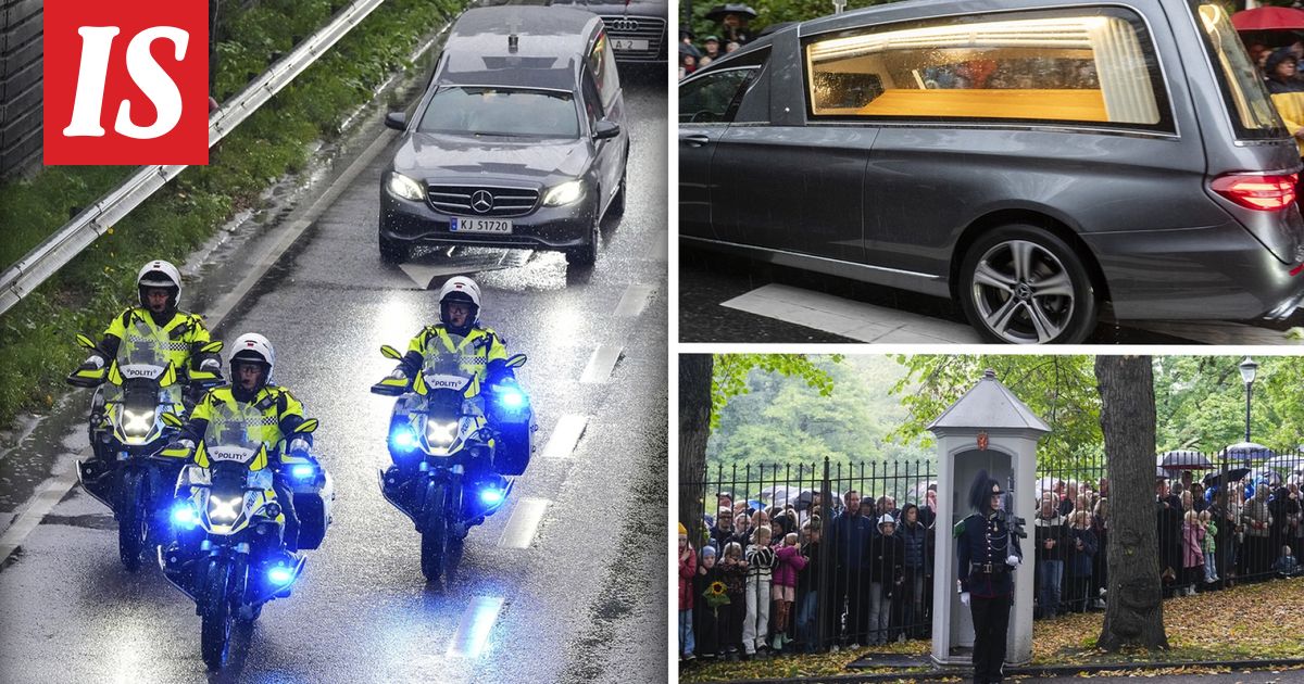 King Harald's coffin transported to Royal Palace in Oslo