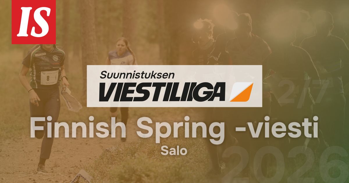 Suora lähetys: suunnistuksen Viestiliiga Finnish Spring