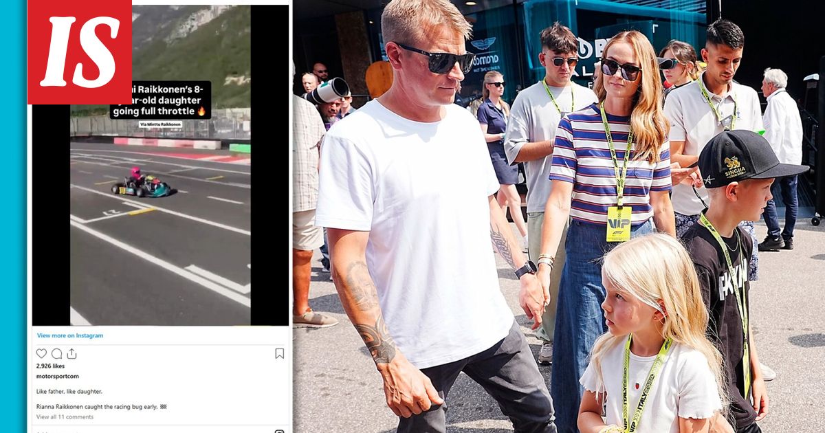 No nyt: Kimi Räikkösen Rianna-tytär kaasu pohjassa radalla – seuraajat sulaa vahaa: ”Jäätyttö”