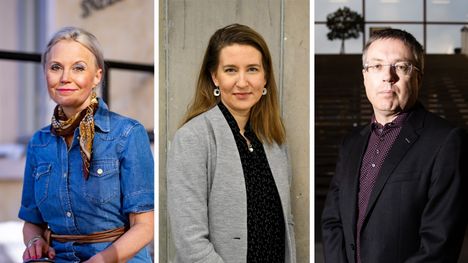 Yleisen valtio-opin dosentti Hanna Wass, politiikan tutkija Johanna Vuorelma ja valtio-opin professori Tapio Raunio.