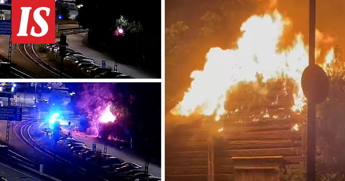 Raju tulipalo aiheutti 130 000 euron vahingot – hurja video julki