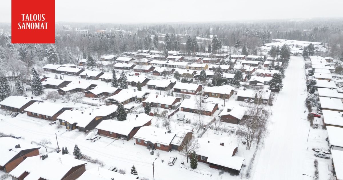 Omakotitalojen hinnoissa hurja pudotus