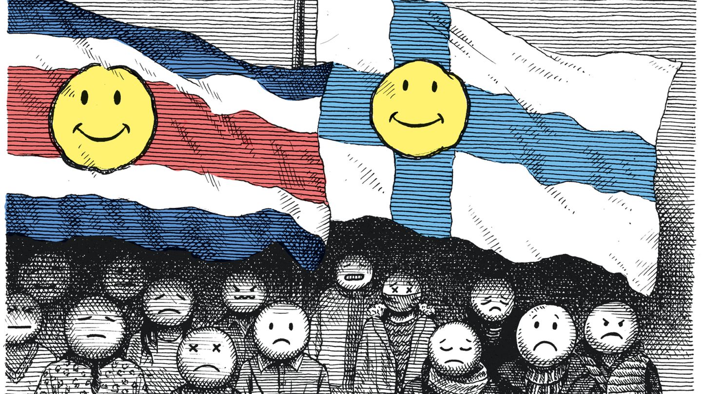 Happiness: In Costa Rica happiness was friends, in Finland it's safety and bike paths