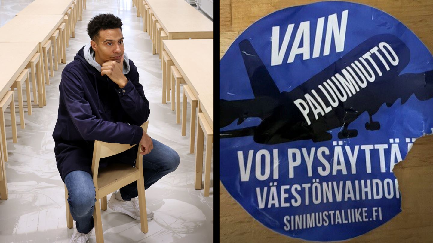 Rasismi | Sinimustien rasistisia tarroja liimataan koulun leikkivälineisiin Helsingissä