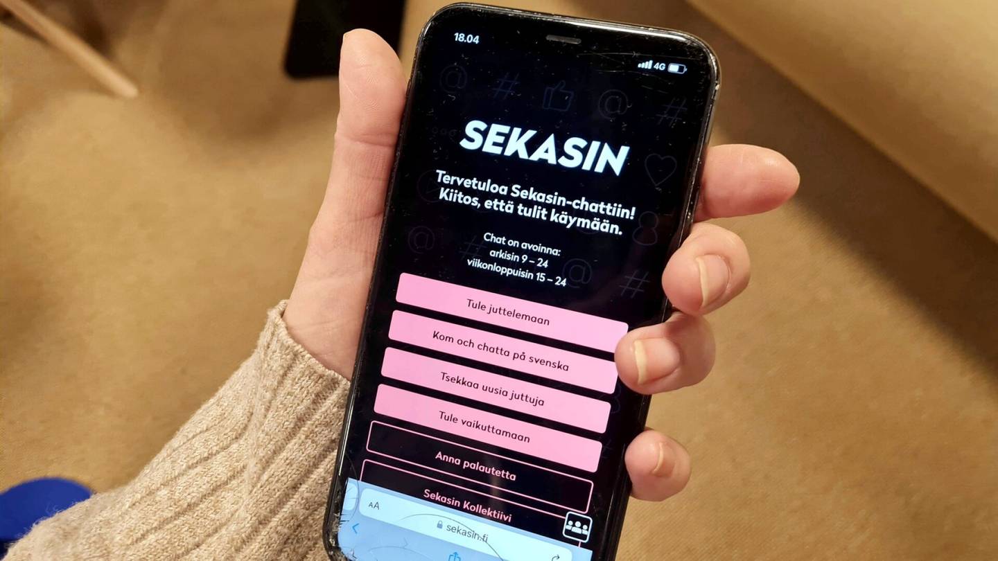  Nuorten mielen­terveys­palvelu Sekasin-chat ottaa avuksi teko­älyä käyttävän keskustelu­botin