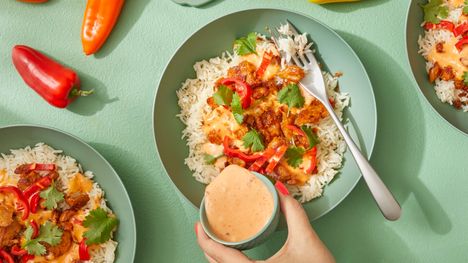 Bang Bang -kulho on maukas, täyttävä, värikäs ja täynnä kasviproteiinia. Arkiruoaksi se on täydellinen, sillä se on vartissa valmis.