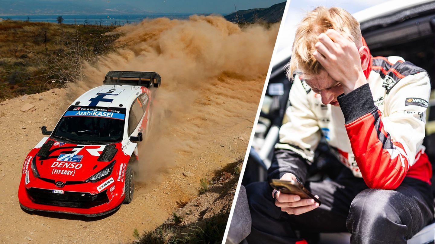 Toyota drivers Pajari and Solberg struggle at WRC Rally of Greece