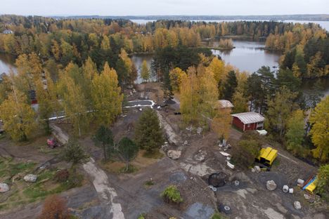Viinikanniemessä tehtiin uutta kunnallistekniikkaa viime syksynä.