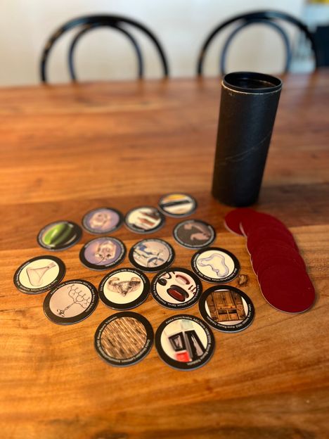 Memory game received by a teacher as a gift.