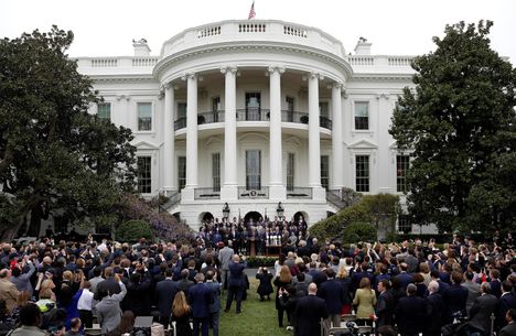 Donald Trump järjesti perinteisen kutsutilaisuuden Super Bowlin mestarijoukkueelle New England Patriotsille viime viikolla Valkoisessa talossa.