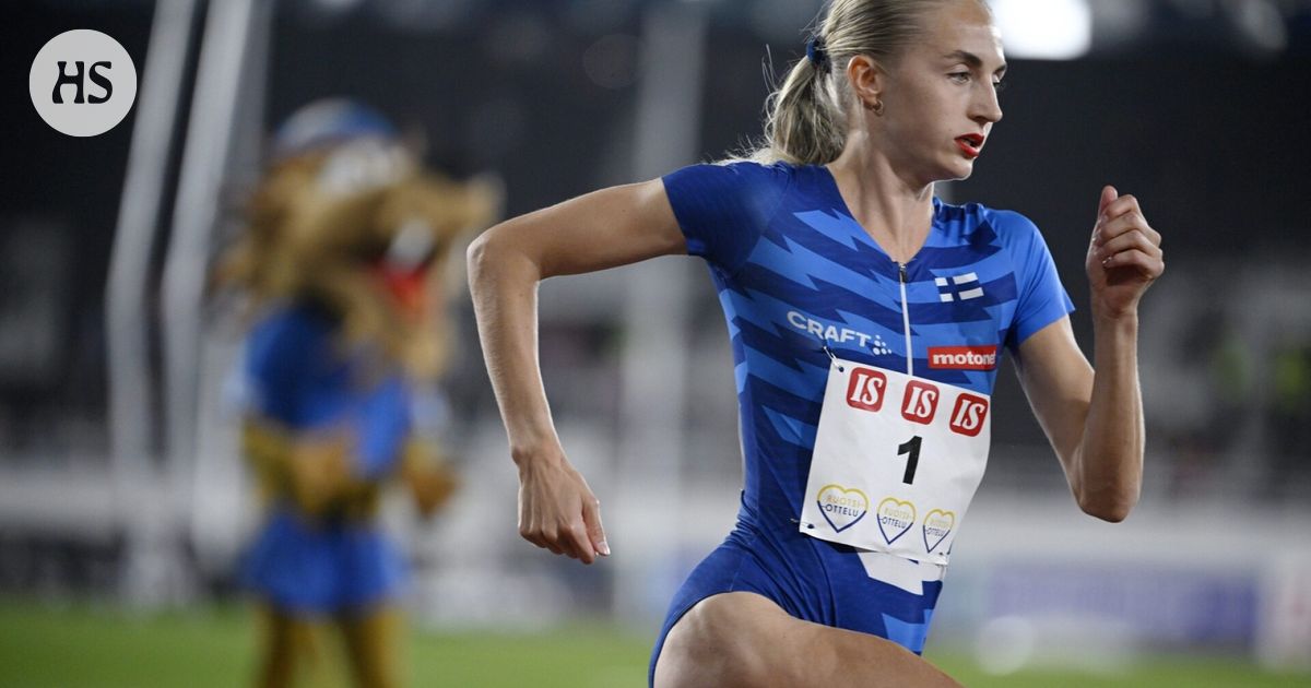 Eveliina Määttänen opened the season with a Finnish record