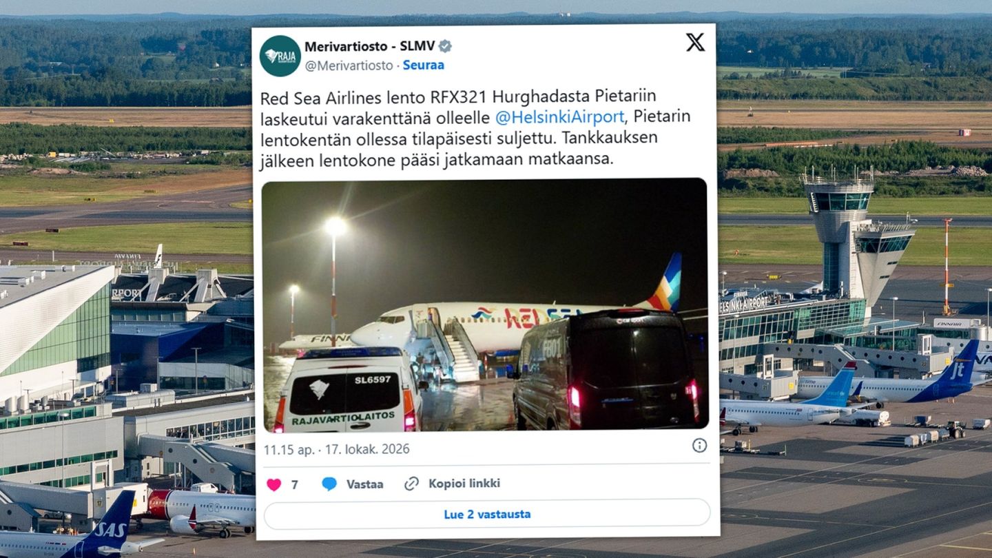 Pietariin matkalla ollut lentokone laskeutui Helsinki-Vantaalle