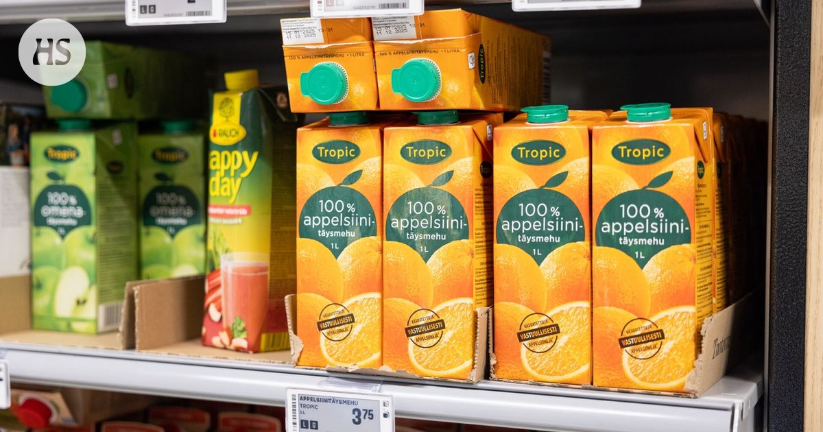 The price of orange juice in the world falls like a stone, but why doesn’t it appear on the Finnish price tag?