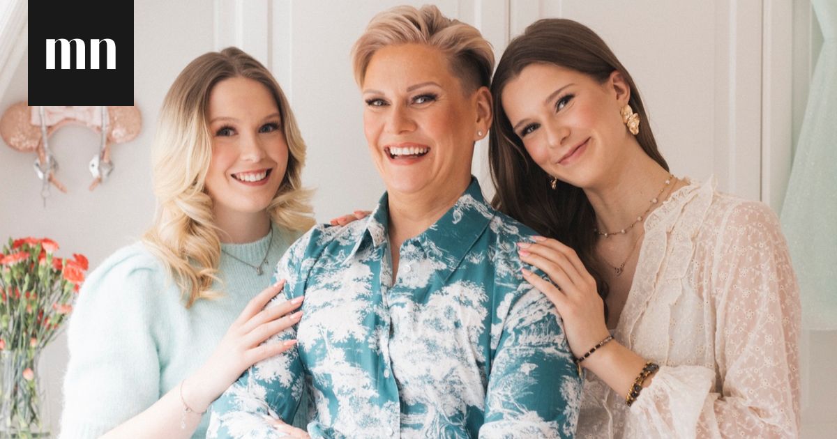 Josefina ja Sofia leikkasivat äitinsä Heidi Willmanin hiukse