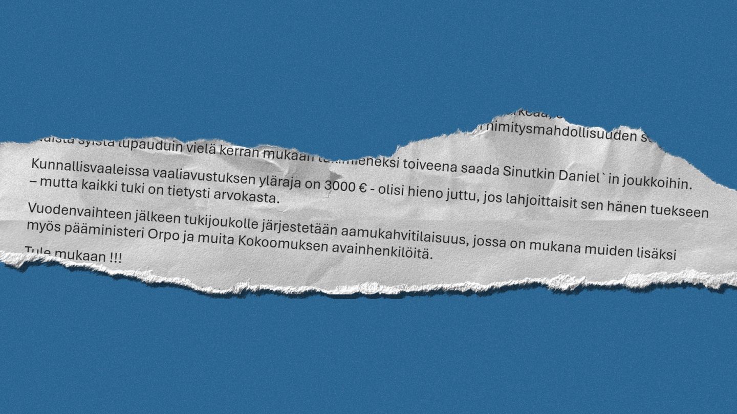 Garden Helsinki project funding linked to National Coalition Party's inner circle