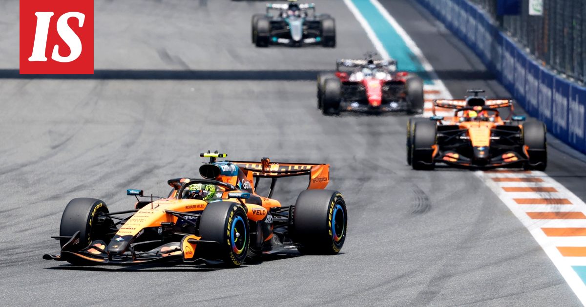 Lando Norris loisti F1:n sprinttikilpailussa – Verstappenilla ja Hamiltonilla kovaa vääntöä