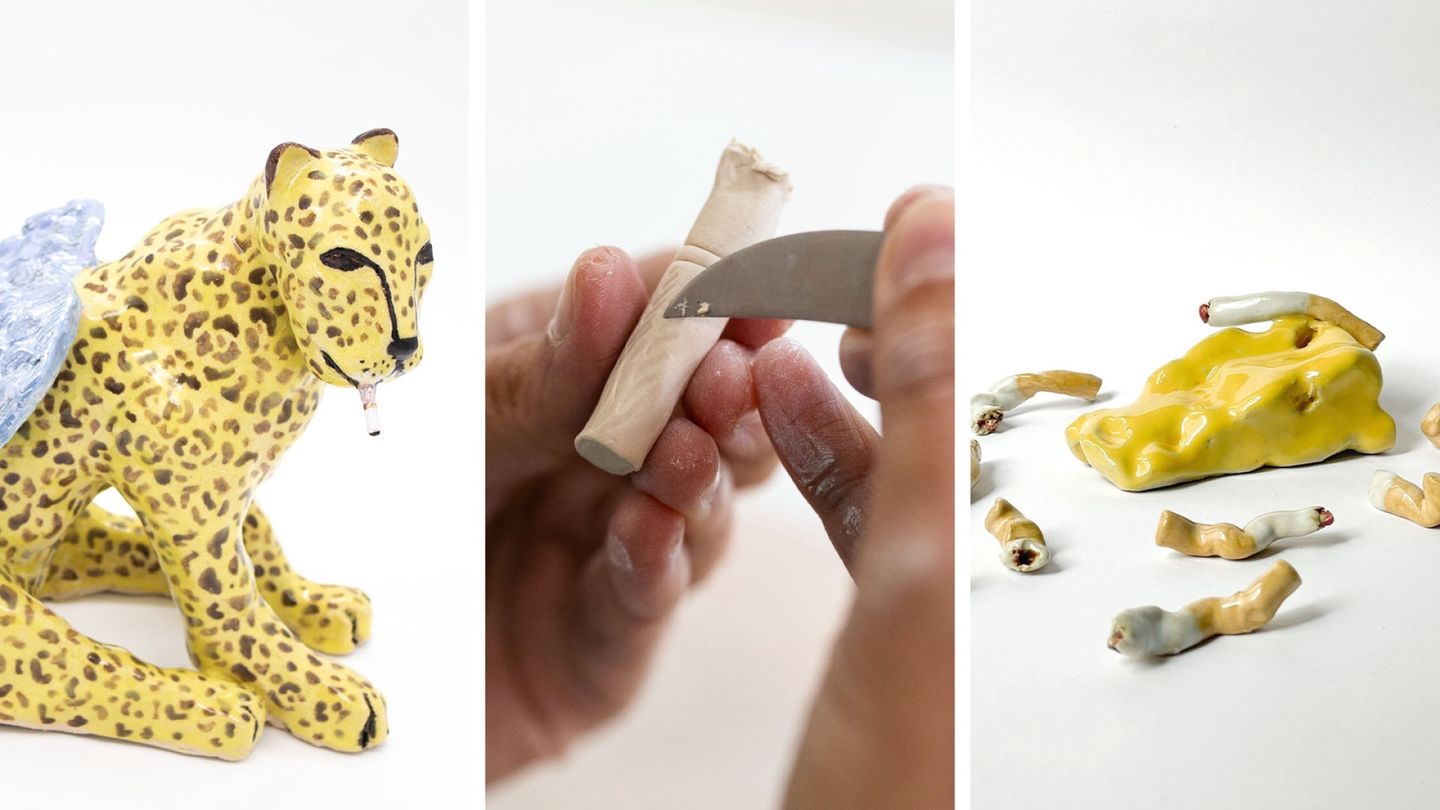 Ceramics: Clay cigarettes delight in galleries and social media
