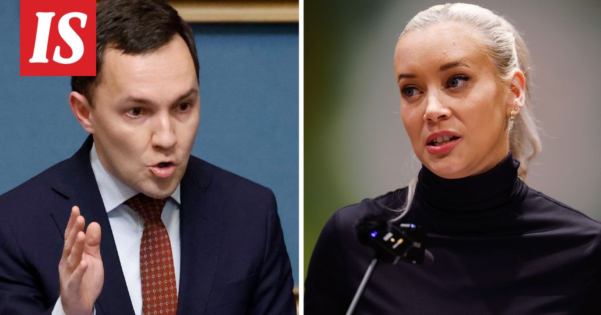 Ministeri Rydman ja Sofia Virta ilmi­riidassa A-studiossa