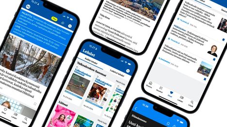 Valkeakosken Sanomien sovelluksessa on monia uusia toimintoja.