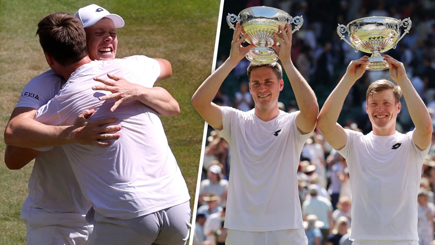 Harri Heliövaara juhlii Wimbledonin voittoa – huikea esitys