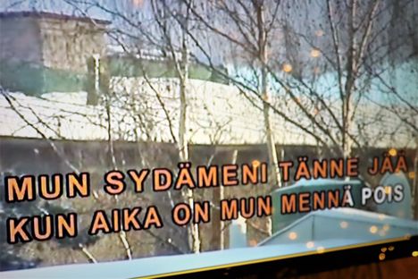 Sinne se jäi, sydän.