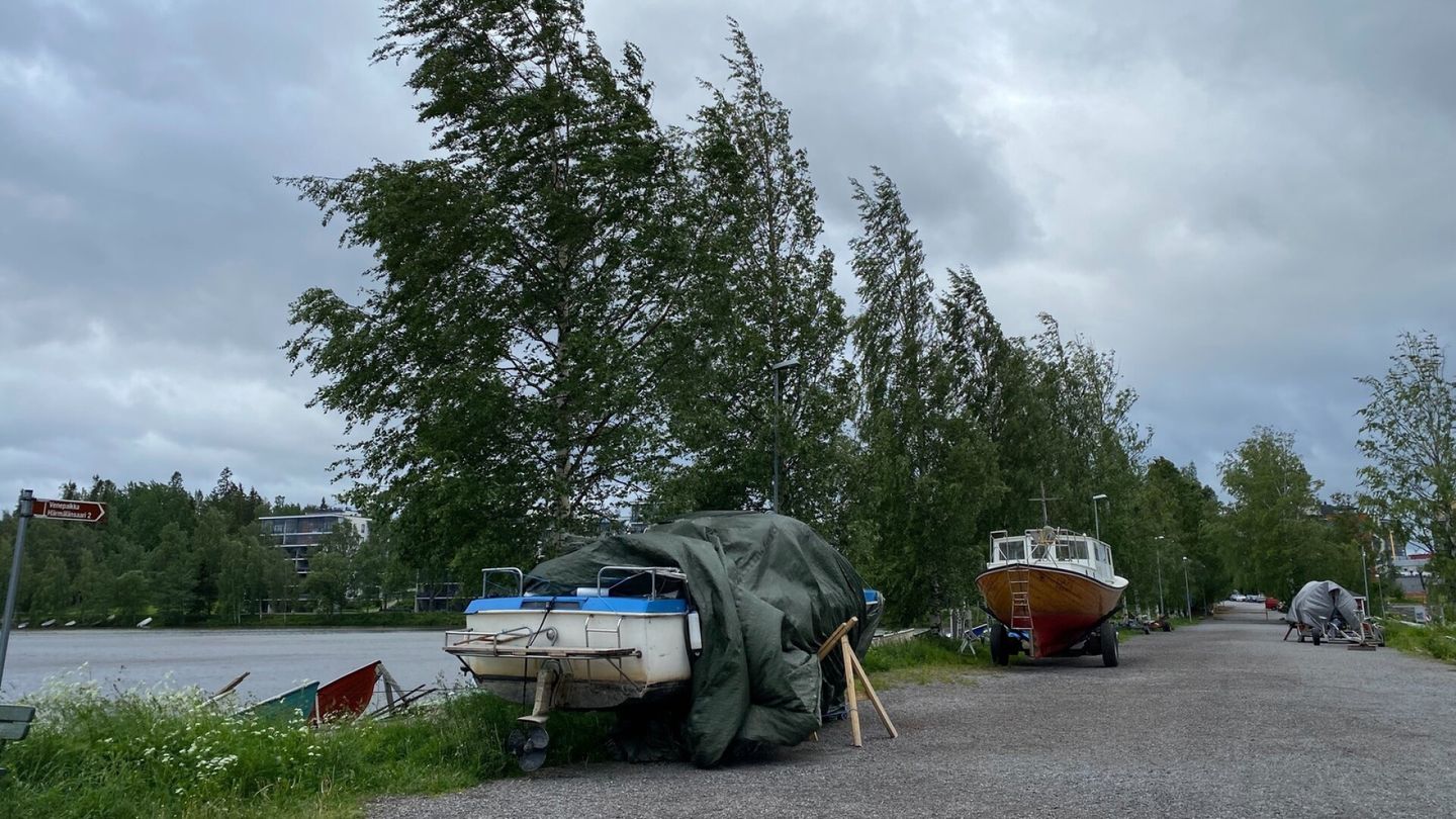 The Finnish Meteorological Institute warns of hard winds.