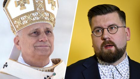 Sebastian Tynkkynen tapaa paavin. 