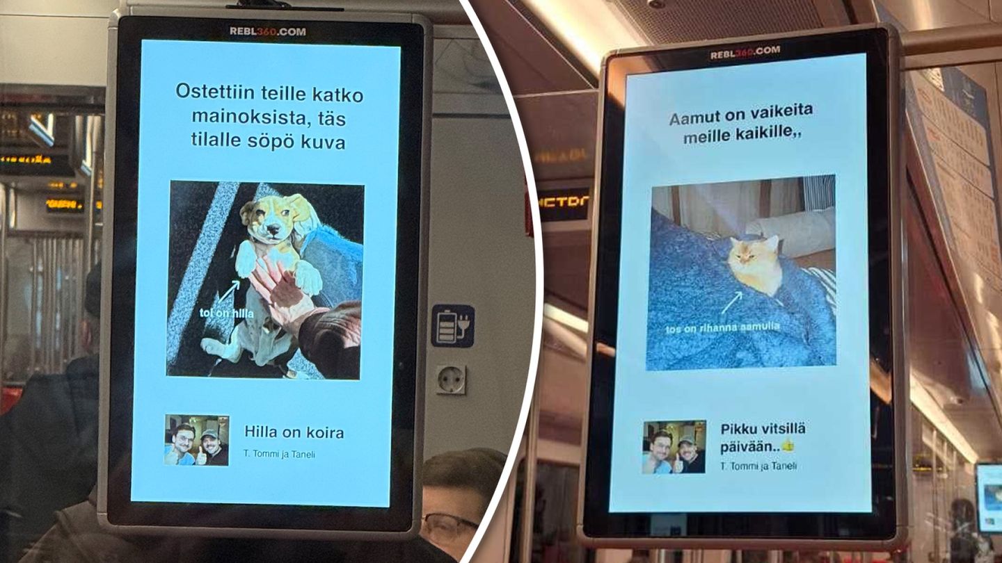 Sohvaperunoista tutut kaverukset ostivat metrosta mainos­tilaa 1 400 eurolla – tässä on loppu­tulos