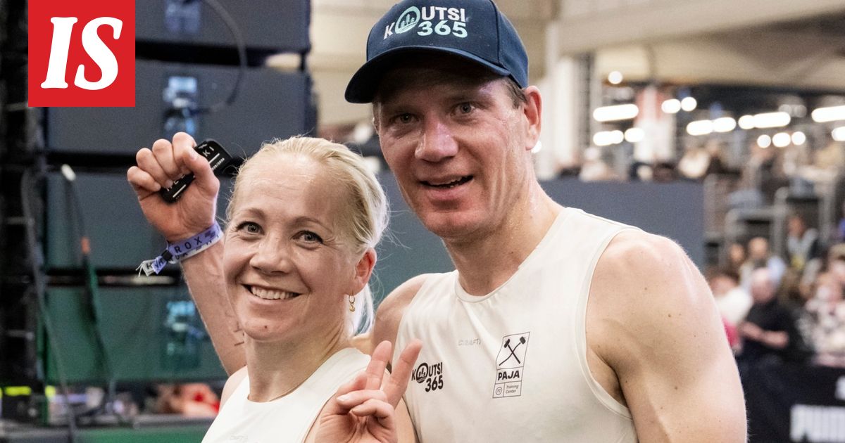 Kaisa Mäkäräinen ja Ville Nousiainen: voitto!