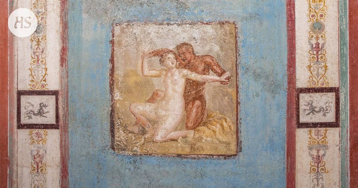 Erotic wall paintings were found in an apartment in the ruined city of Pompeii