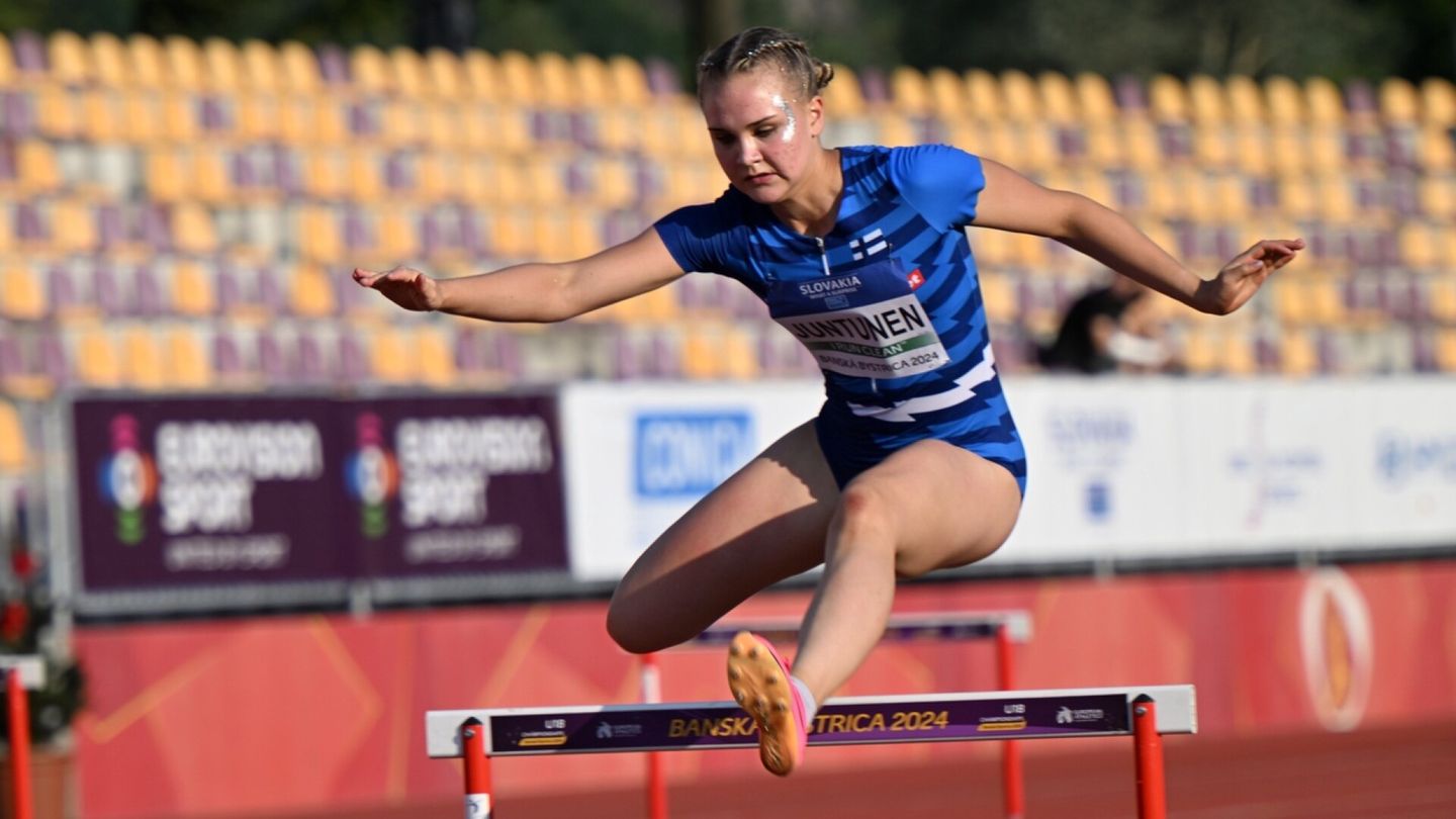 Yleisurheilu | Emma Juntunen voitti hopeaa nuorten olympiafestivaalissa
