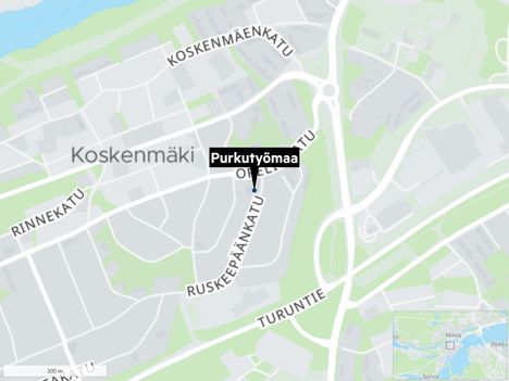 Purettavat päiväkodit sijaitsevat Koskenmäessä.