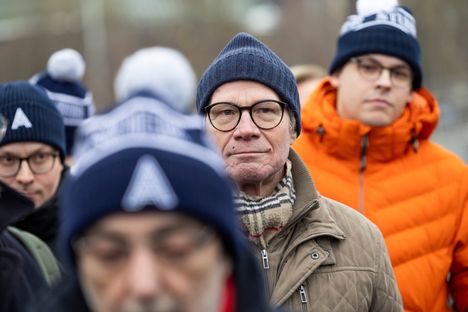 Kimmo Sasi oli yleisössä kun presidenttiehdokas Alexander Stubb aloitti kampanjansa toisen kierroksen kävelyttämällä kannattajiaan Helsingin keskustassa tammikuun lopussa 2024.