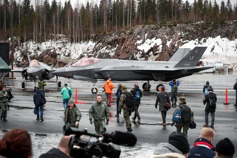 Lockheed Martin F-35A esittelyssä Pirkkalan lentotukikohdassa 10.2.2020.