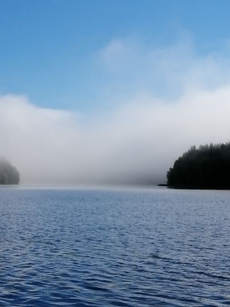 Lukijamme ikuisti hurmaavan näyn sumuisesta Vihnusperästä.