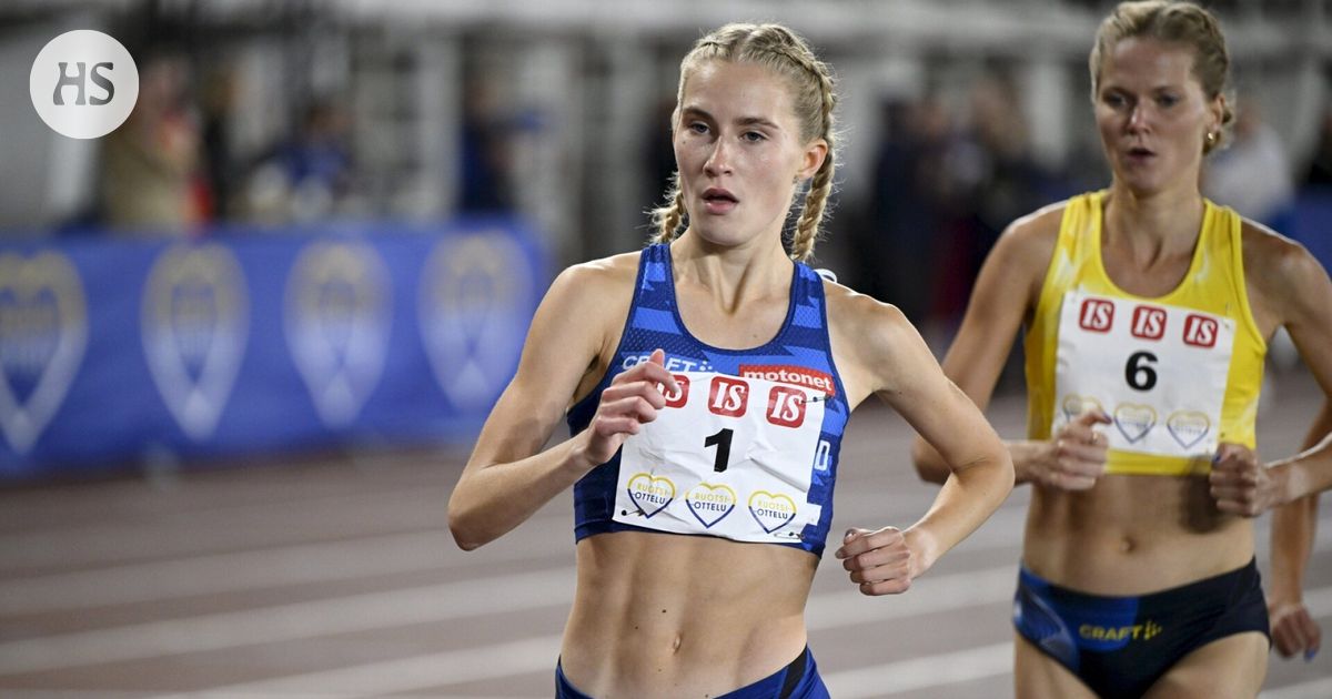 Nathalie Blomqvist ran the Finnish record in Spain