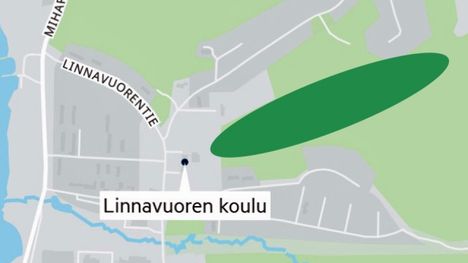 Linnavuoreen valmistuu loppuvuoden aikana uusi 18-väyläinen frisbeegolfrata. Koulun taakse Viinavuoren alueelle sijoittuva rata-alue näkyy kartassa tummanvihreällä (aluerajaus on suuntaa antava).