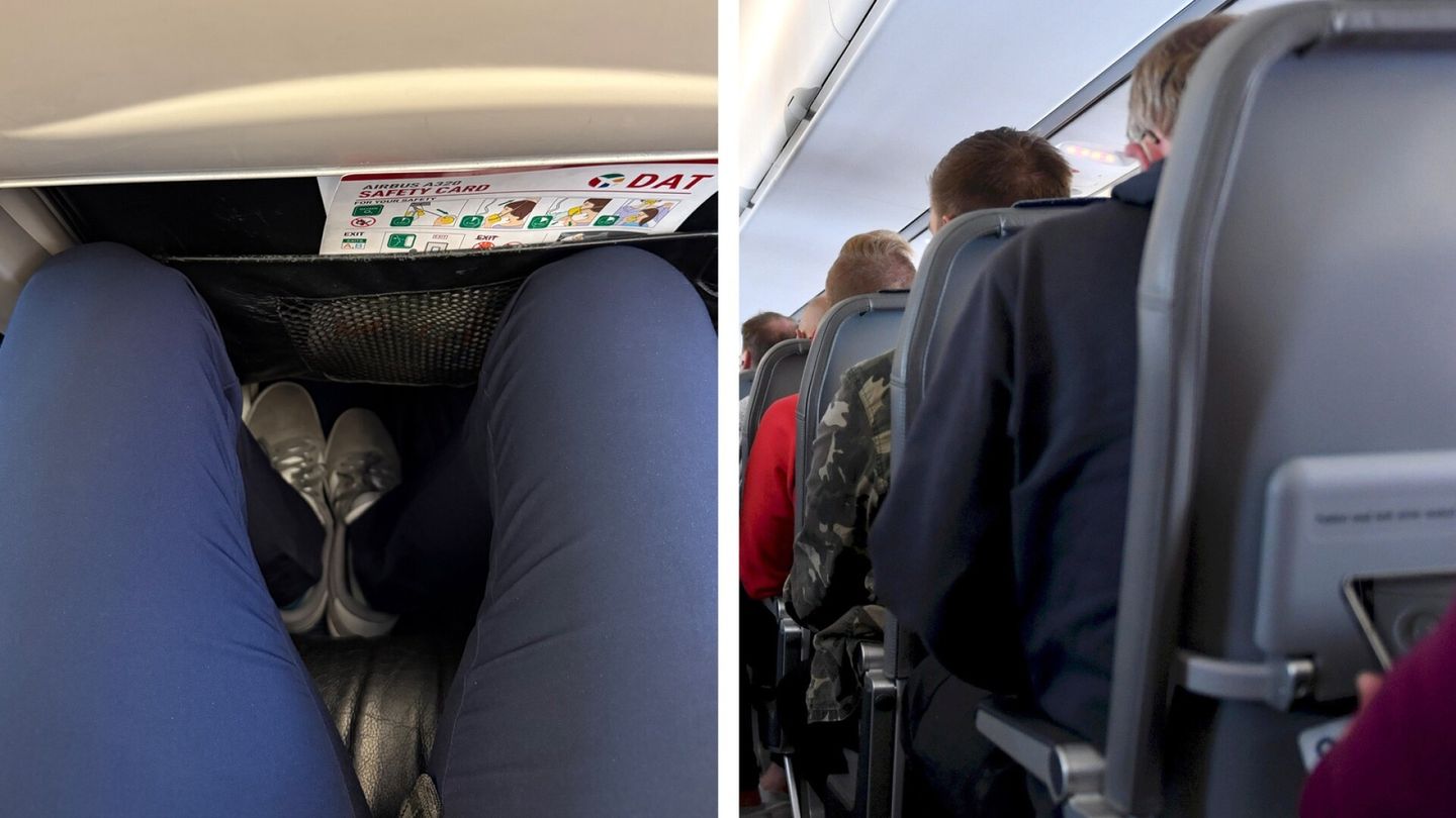 Tilting the bench on an airplane irritates Hs.fi